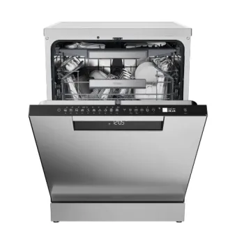 Haier XF 5C4M1X mosogatógép, 15 teríték, inverter motor, 3 kosár, automatikus ajtónyitás, Wifi, 59.7x59.8x85 cm, inox szín