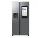 Samsung RS90F66BETEO side by side hűtőszekrény, AI Inverteres kompresszor, Wifi, 389/225L, 91.2x72.6x178.4 cm, Family Hub™, matt metál DOI szín 