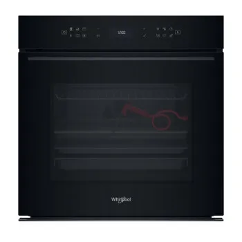 Whirlpool WOI78FPT1SBA beépíthető sütő, 73L, pirolitikus és hidrolitikus tisztítás, 6. Érzék technológia előre beállított receptek, 59.5x56.4x59.7 cm, fekete szín
