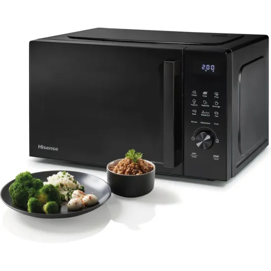 Hisense H23MOBSD1H mikrohullámú sütő, 23L, 800W, fekete szín 