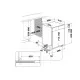 Whirlpool WH7PC15B4M60 beépíthető kezelőpaneles mosogatógép, 3 kosár, automatikus ajtónyitás, 15 teríték, 59.8x55.5x82 cm, inox szín 