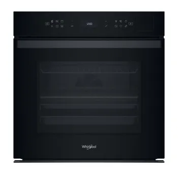 Whirlpool WOI6A8PT2SBA beépíthető sütő, pirolitikus és hidrolitikus tisztítás, 73L, 6. Érzék technológia előre beállított receptek, 59.5x56.4x59.7 cm, fekete szín 