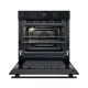 Whirlpool OMSR58RU1SB beépíthető sütő, 71L, pirolitikus és hidrolitikus tisztítás, Cook 3 funkció, 59.5x55.1x59.5 cm, fekete szín 