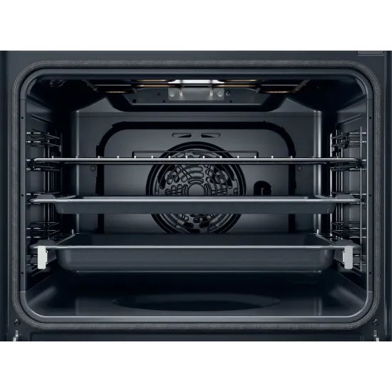 Whirlpool OMSR58RU1SB beépíthető sütő, 71L, pirolitikus és hidrolitikus tisztítás, Cook 3 funkció, 59.5x55.1x59.5 cm, fekete szín 