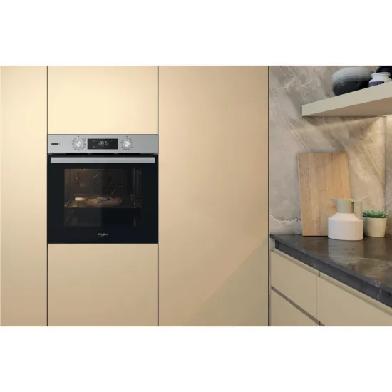 Whirlpool OMSR58CU1SX beépíthető sütő, 71L, Cook 3 funkció, 59.5x55.1x59.5 cm, inox szín 
