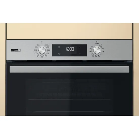 Whirlpool OMSR58CU1SX beépíthető sütő, 71L, Cook 3 funkció, 59.5x55.1x59.5 cm, inox szín 