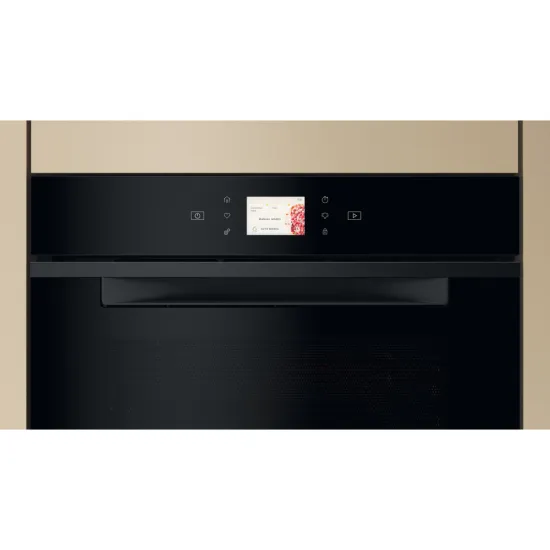 Whirlpool WCW11O7HTSB beépíthető kompakt sütő és mikró, 53L, 950W, Crisp funkció, 55.9x54.3x45.5 cm, fekete szín 