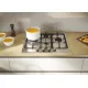 Candy CHG6D4WTX beépíthető gáz főzőlap, wok főzőzóna, 59.5x51x4.5 cm, inox szín