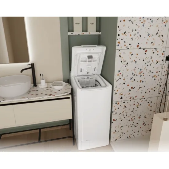 Candy TCA483D2-S felültöltős mosógép, 8kg, WIFI, 41x60x86 cm