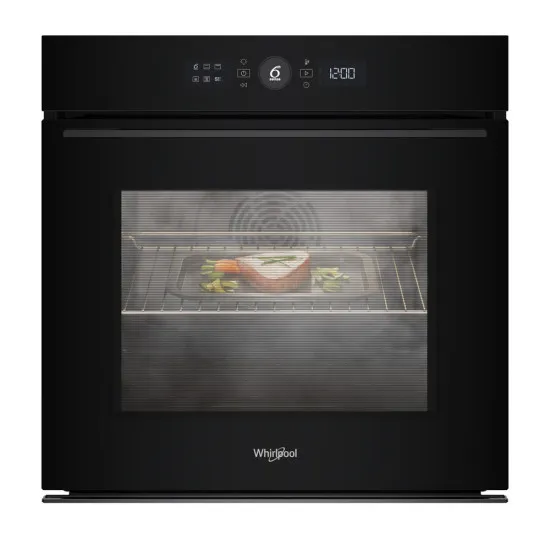 Whirlpool WOI5S8HM1SBA beépíthető sütő, 73L, 6. Érzék technológia előre beállított receptek, 59.5x56.4x59.7 cm, fekete szín 