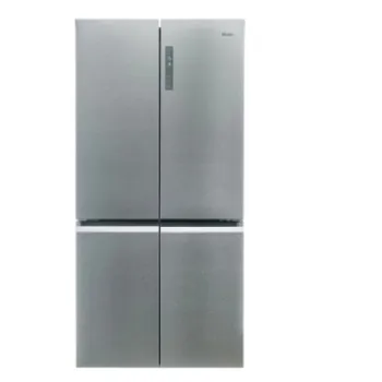 Haier HCR5919ENMM No Frost side by side hűtőszekrény, francia ajtós kialakítással, 422/221L, Dual Inverter Kompresszor, 90x874.8x190.5 cm, New Platinum inox szín 