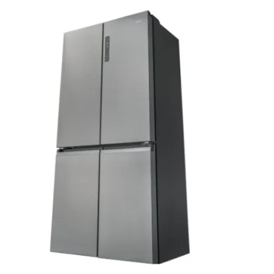 Haier HCR5919ENMM No Frost side by side hűtőszekrény, francia ajtós kialakítással, 422/221L, Dual Inverter Kompresszor, 90x874.8x190.5 cm, New Platinum inox szín 