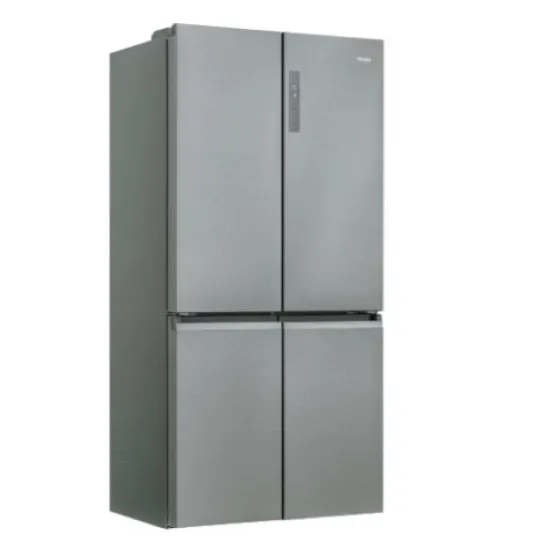Haier HCR5919ENMM No Frost side by side hűtőszekrény, francia ajtós kialakítással, 422/221L, Dual Inverter Kompresszor, 90x874.8x190.5 cm, New Platinum inox szín 