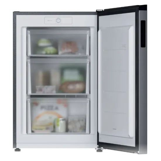 Candy CNUQ2L58EX fagyasztószekrény, 90L, 54.5x57x86 cm, ezüst szín