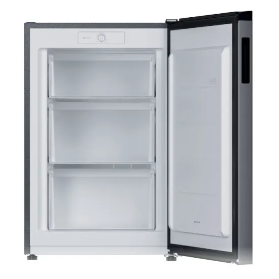 Candy CNUQ2L58EX fagyasztószekrény, 90L, 54.5x57x86 cm, ezüst szín