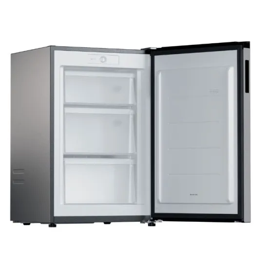 Candy CNUQ2L58EX fagyasztószekrény, 90L, 54.5x57x86 cm, ezüst szín