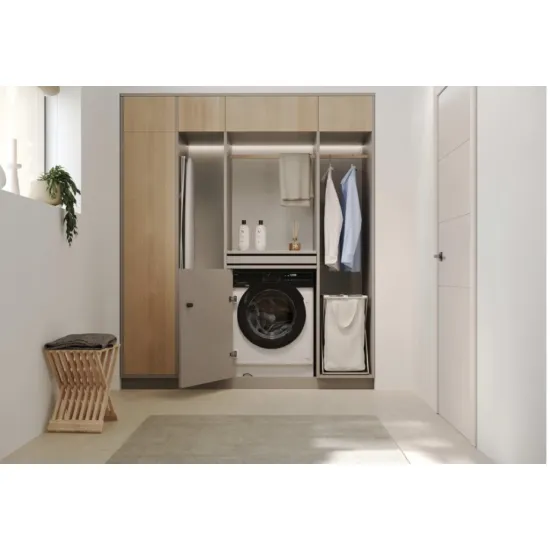 Haier BHA6SD696M6DB9-S beépíthető mosó-szárítógép, 9/6 kg, Wifi, gőz, inverter motor, 60x52.5x82 cm 