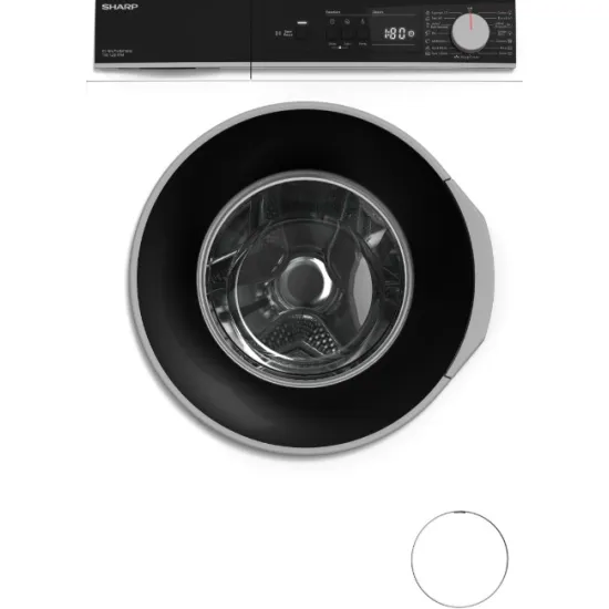 Sharp ES-NFA714BW1NNA-EE elöltöltős mosógép, 7 kg, inverter motor, 59.7x49.7x84.5 cm 