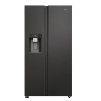 Haier HSW79F18DIPT Total No Frost side by side hűtőszekrény, 391/210L, inverter kompresszor, Wifi, 90.5x72.6x177.5 cm, fekete szín