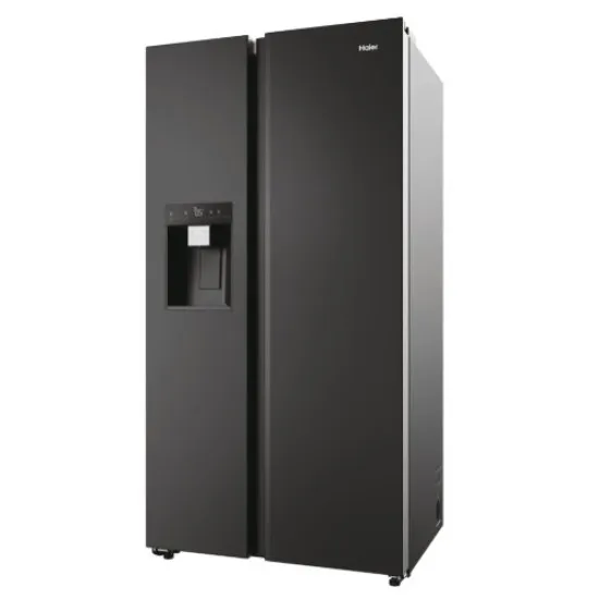 Haier HSW79F18DIPT Total No Frost side by side hűtőszekrény, 391/210L, inverter kompresszor, Wifi, 90.5x72.6x177.5 cm, fekete szín