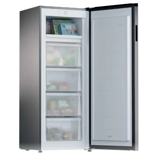 Candy CNUQ2L513EX fagyasztószekrény, 169L, 54.5x57x138 cm, inox szín 