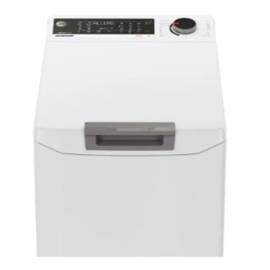 Hoover THO286TM5-S felültöltős mosógép, 8 kg, WIFI+Bluetooth, inverter motor, 41x60x86 cm