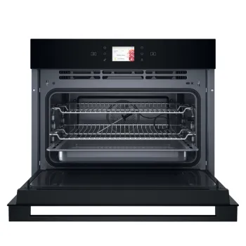 Whirlpool WCW9O7PHTSB beépíthető kompakt sütő és mikró, 53L, Crisp funkció, 950W, 55.9x54.3x45.5 cm, fekete szín 