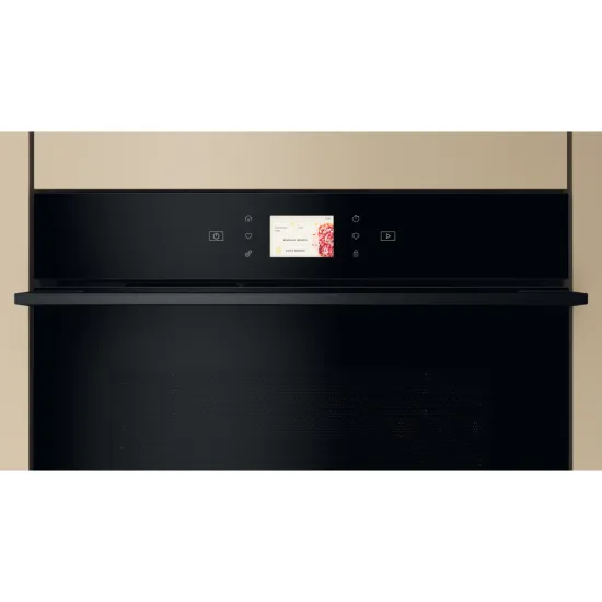 Whirlpool WCW9O7PHTSB beépíthető kompakt sütő és mikró, 53L, Crisp funkció, 950W, 55.9x54.3x45.5 cm, fekete szín 