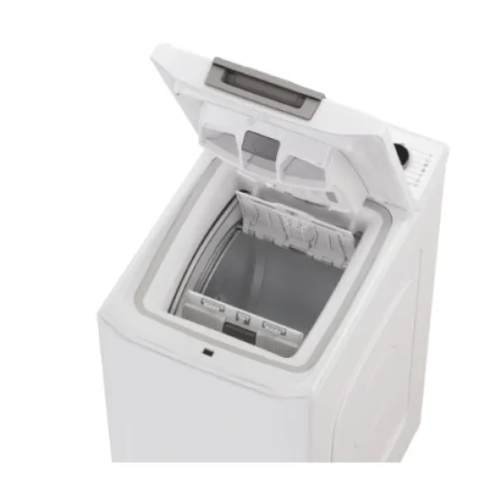 Hoover THO286TM5-S felültöltős mosógép, 8 kg, WIFI+Bluetooth, inverter motor, 41x60x86 cm