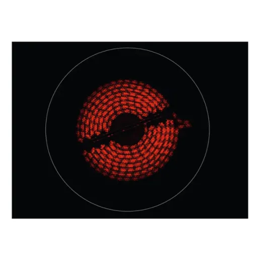 Electrolux EHF6547FXK beépíthető kerámialap, 59x52x3.8 cm, fekete szín 