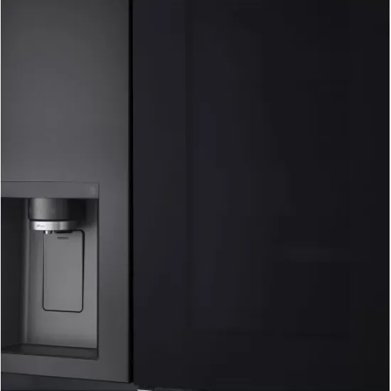 LG GSXV91MCAE Total No Frost side by side hűtőszekrény, 416/219L, Wifi, inverter kompresszor, 91.3x73.5x179 cm, matt fekete szín 