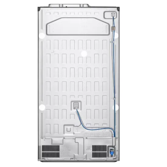 LG GSXV91MCAE Total No Frost side by side hűtőszekrény, 416/219L, Wifi, inverter kompresszor, 91.3x73.5x179 cm, matt fekete szín 
