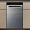 Whirlpool WH3UC10BS7A0X pult alá építhető kezelőpaneles mosogatógép, 10 teríték, automatikus ajtónyitás, 44.8x59x82 cm, inox szín 