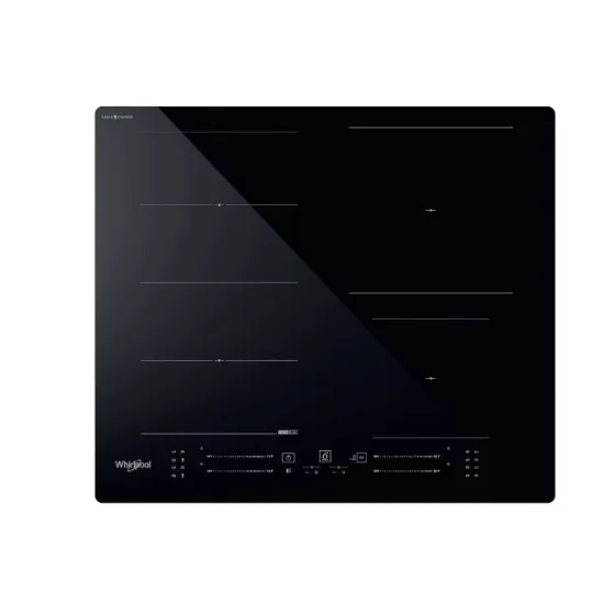 Whirlpool WF S3660 CPNE beépíthető indukciós kerámialap, 59x51x5.4 cm, fekete szín 