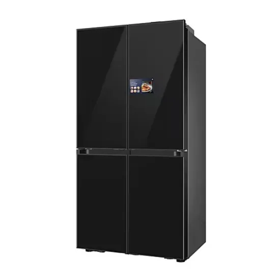 Samsung RM90F67CECEO side by side hűtőszekrény francia ajtós kialakítással, 399/255L, AI inverteres kompresszor, Wifi, 91.2x73.1x185.3 cm, tiszta szénfekete szín 