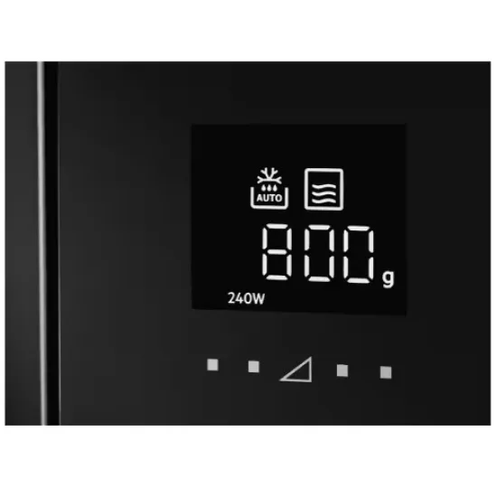 AEG MBB1756SEM beépíthető mikrohullámú sütő, 16.8L, 800W, 59.4x31.6x37.1 cm, fekete/inox