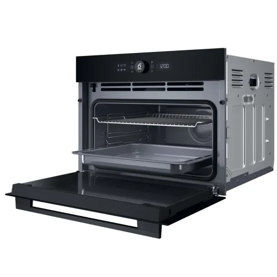 Whirlpool WCC54PMSBA beépíthető sütő, 48L, pirolitikus tisztítás, Cook 3 funkció, 55.9x54.3x45.5 cm, fekete szín