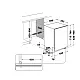 Whirlpool WH6IB16AM6T0 teljesen beépíthető mosogatógép, 16 teríték, 3 kosár, automatikus ajtónyitás, 59.8x55.5x82 cm
