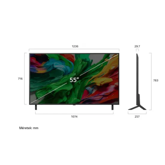 LG 55QNED85A3C QNED EVO AI UHD MiniLED 4K Smart TV, 55", 139.7 cm