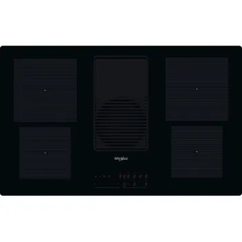 Whirlpool WVH 92 K/1 beépíthető indukciós kerámialap beépített elszívóval, 83x51.5x21.1 cm, fekete szín 