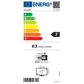 Sharp 50HP5265E 4K UHD Smart QLED TV, 50", 127 cm 
