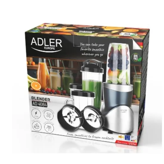 Adler AD 4084 smoothie maker turmix, 1200W, szürke szín 