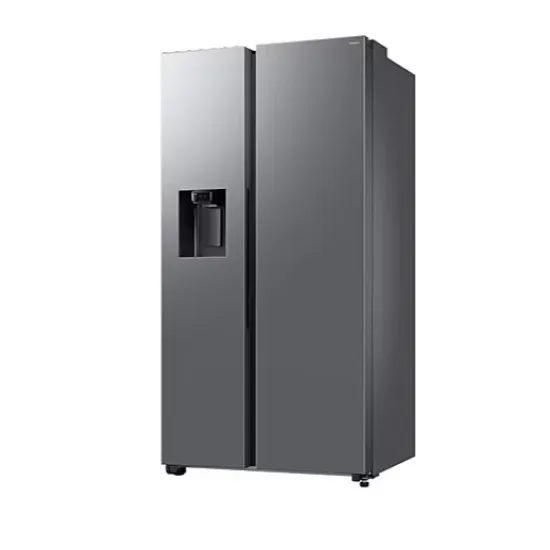 Samsung RS70F64KETEO side by side hűtőszekrény, 420/220L, AI inverteres kompresszor, 91.2x72.6x178.4 cm, matt metál DOI szín
