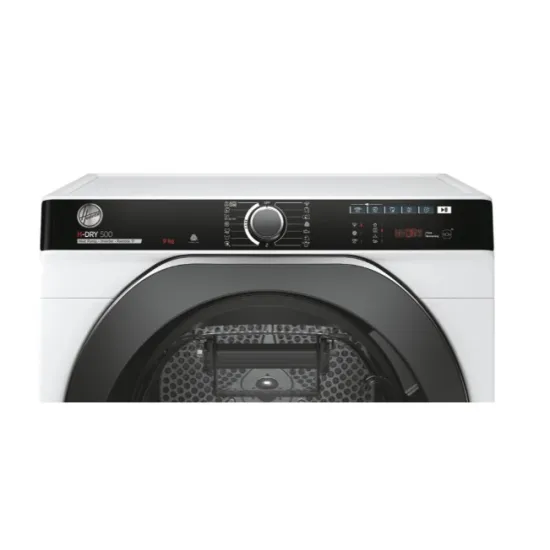 Hoover NDPEH9A3TCBEXS-S hőszivattyús szárítógép, gőz, inverter motor, 9 kg, 59.6x60.4x85 cm 