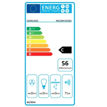 Samsung NK24M1030IS beépíthető kihúzható konyhai elszívó, 59.8x30.1x18 cm, ezüst szín 