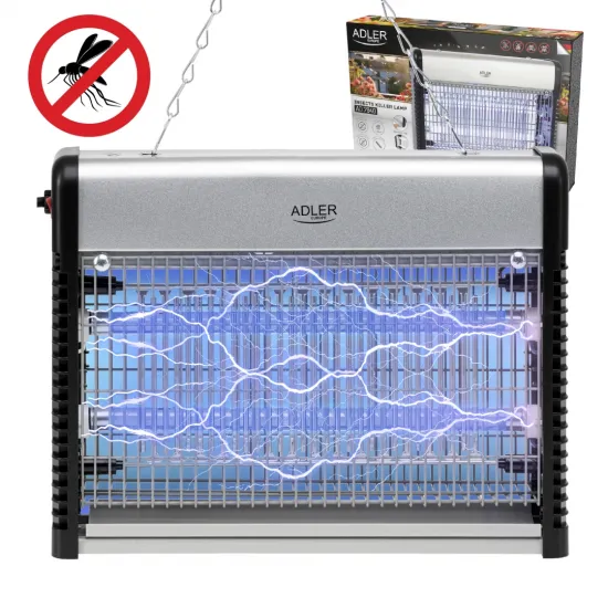 Adler AD7940 elektromos rovarcsapda, szürke szín 