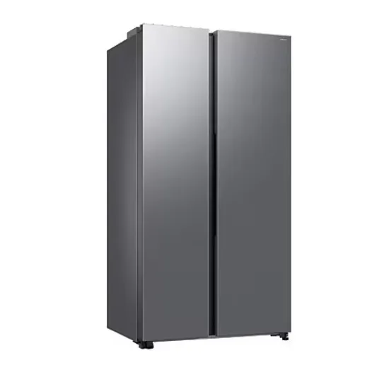 Samsung RS70F65QETEO side by side hűtőszekrény, 420/239L, AI Inverteres Kompresszor, 91.2x72.6x178.4 cm, matt metál szín 