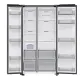 Samsung RS70F65QETEO side by side hűtőszekrény, 420/239L, AI Inverteres Kompresszor, 91.2x72.6x178.4 cm, matt metál szín 