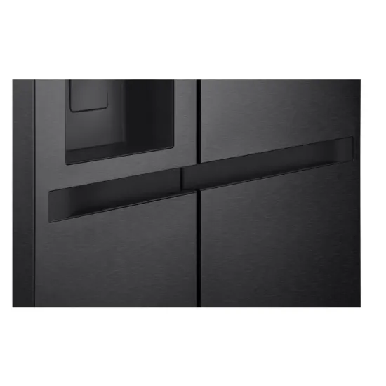 LG GSLC40EPPE side by side hűtőszekrény, Smart Inverter Kompresszor, 417/221L, 91.3x73.5x179 cm, matt éjfekete szín 
