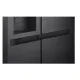 LG GSLC40EPPE side by side hűtőszekrény, Smart Inverter Kompresszor, 417/221L, 91.3x73.5x179 cm, matt éjfekete szín 